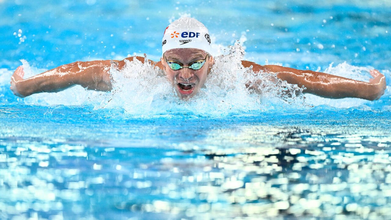 French swimmer Léon Marchand wins 200m butterfly for first Euros gold