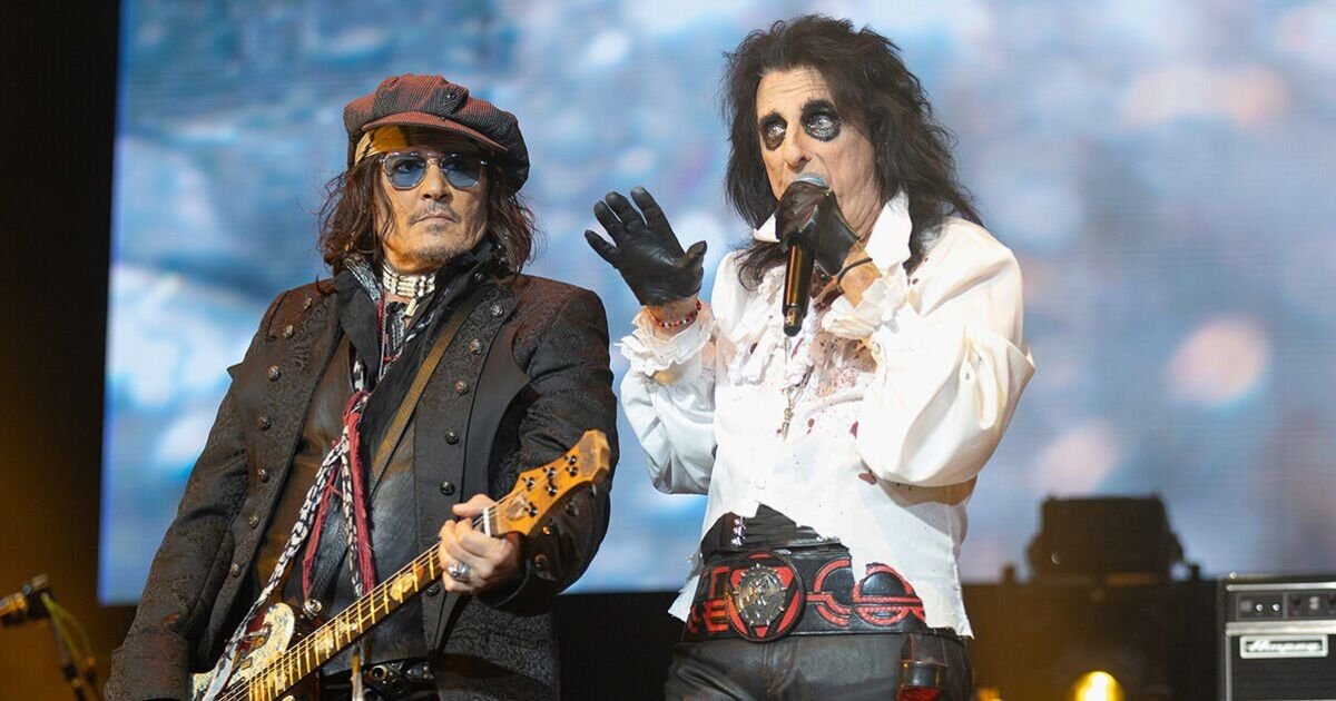 Johnny Depp rocks with his Hollywood Vampires band in epic new London O2 footage | Music | Entertainment