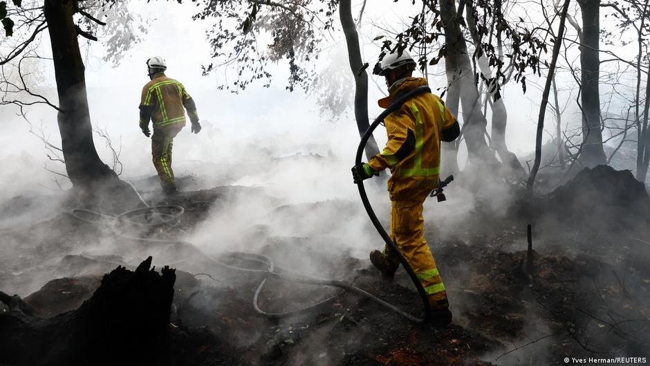 Wildfires: Belgium battles blaze, France’s Lecornu jeered
