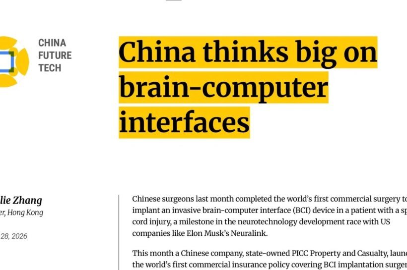 China thinks big on brain-computer interfaces after world-first surgery