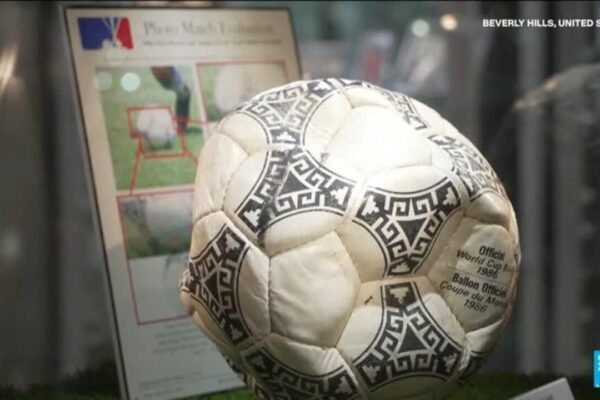 Maradona’s ‘Hand of God’ ball in match against England goes for auction