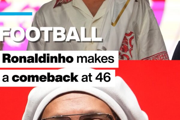 Brazillian football star Ronaldinho makes a comeback at the age of 46