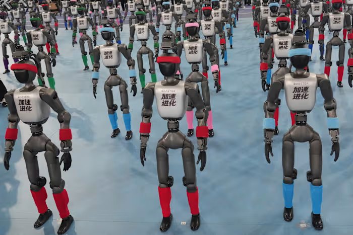 Chinese humanoid robots smash human records in 100m sprint and high jump at Beijing robot games